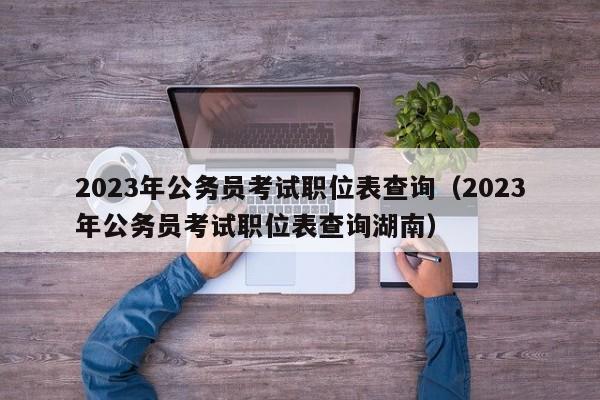 2023年公务员考试职位表查询（2023年公务员考试职位表查询湖南）